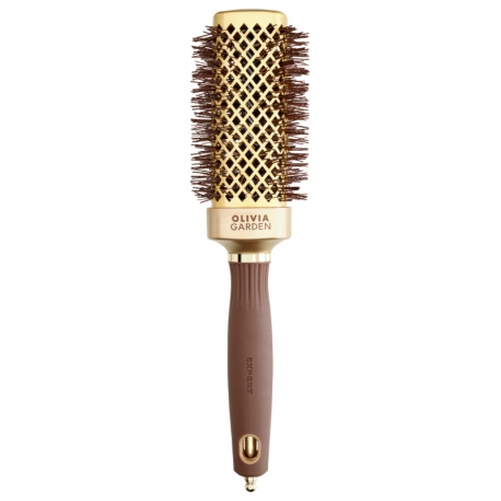 Brosse Carrée Blowout Straight Wavy Bristles Gold & Brown Blowout Expert Straight