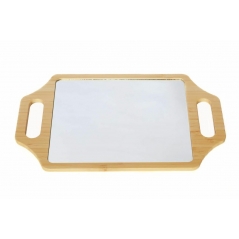 Miroir en bambou brut 