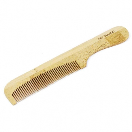 Peigne démêloir à manche et dents fines gravé  
