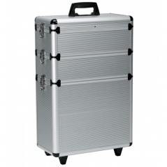 Valise de coiffure aluminium modulable  