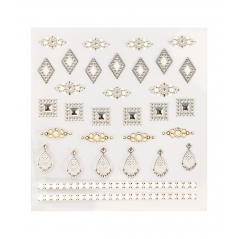 Décors adhésifs bijoux pour ongles