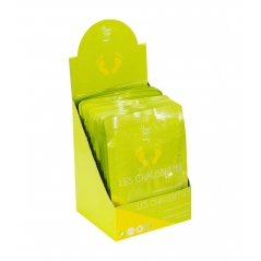 Présentoir 15 chaussettes exfoliantes Les routines masques