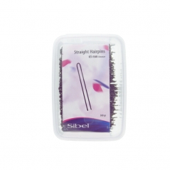 Boite d'épingles neige droites claires 65mm