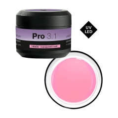 Gel UV et LED de construction transparent rosé Gel Pro 3.1