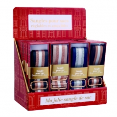 Présentoir de 24 sangles pour sacs