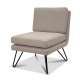 Fauteuil Jacques toile stone