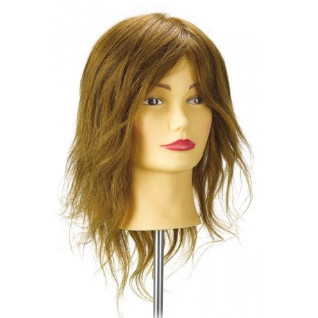 Tête apprentissage Blond foncé 35 cm 